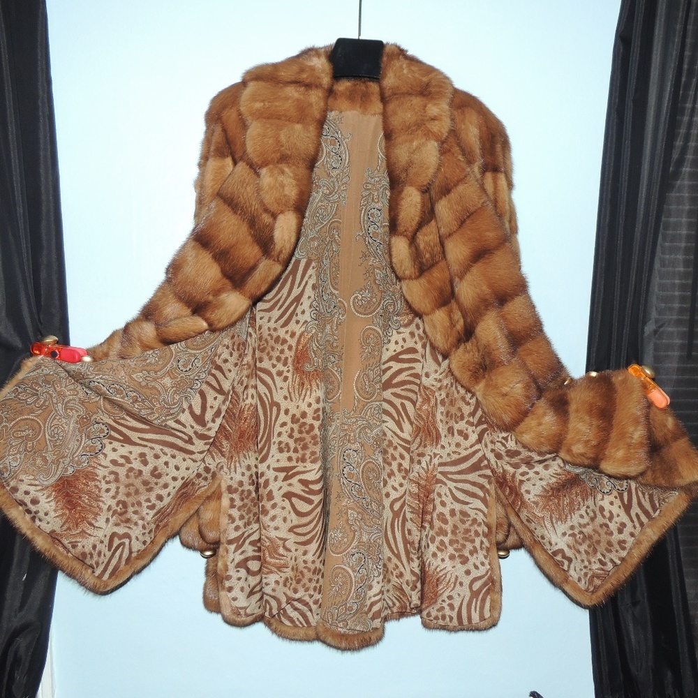 Vintage Red Fox Fur Coat